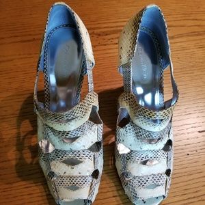 Calvin Klein open toe heels